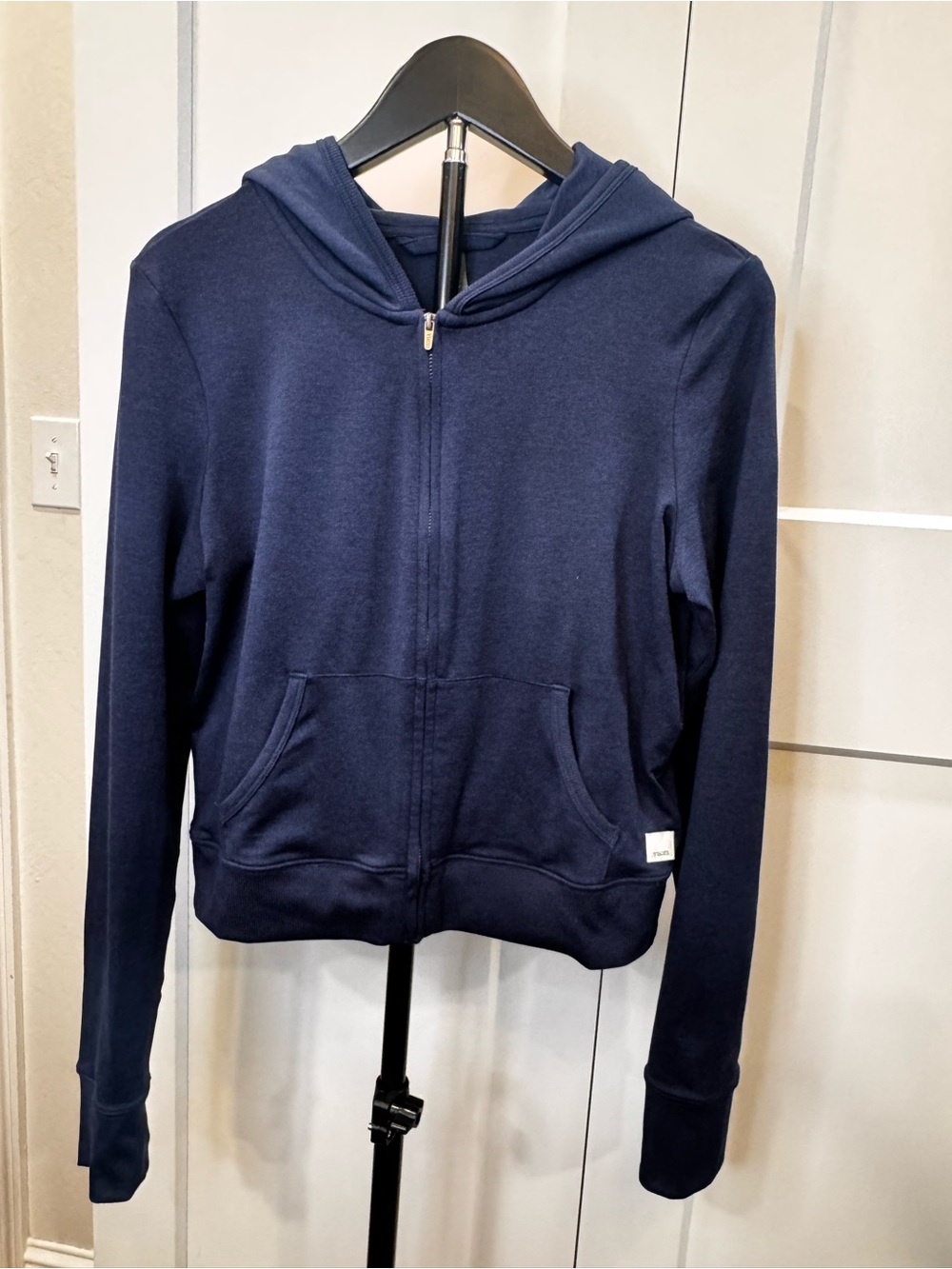 VUORI 2pc Set Blue Coast Heather Modern Halo Mini Full Zip Hoodie & Pants S/SP